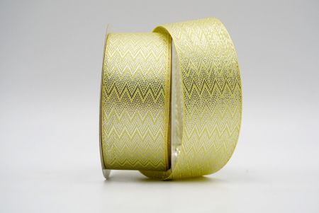 Yellow-Silver Zigzag Pattern Ribbon_K1767-472